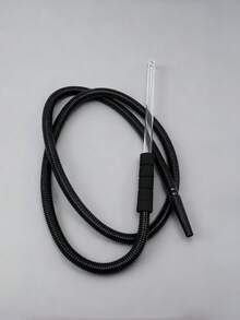 Black/White Flexible Telescopic Hookah Hose With Glass Mouthpiece Handle - 11.8 Inch To 70 Inch Extendable Hookah Accessories Collection Foam Handles With Hose Connector For Shisha - Personal Or Group Use Parties & Bar Essentials, Social Gatherings And Events - Blue - View 12