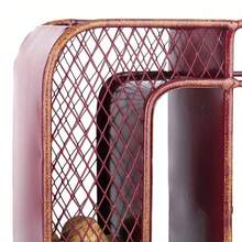 Botellero decorativo de escritorio con forma de letra O, de hierro resistente, para exhibición y almacenamiento, decoración del hogar - Burdeos - Ver 6