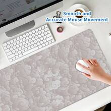 Alfombrilla de ratón extra grande con diseño de nubes, alfombrilla de escritorio para juegos, alfombrilla grande para teclado, lavable, con base de goma antideslizante, borde cosido, alfombrilla de ratón de regalo, protector de escritorio, almohadilla de estudio, disponible en varios tamaños, alfombrilla para teclado de computadora, almohadilla para portátil, accesorios de escritorio de oficina, suministros de oficina, decoración de oficina - Nubes - Ver 5