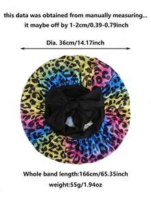 قبعة نوم/قبعة مكياج من الشريط المطاطي المبطن بالساتان للنساء، مناسبة للاستخدام اليومي، قبعة نوم مناسبة للضفائر والتجعيد، قبعة نوم ساتان كبيرة الحجم مع سحاب مطاطي - متعدد الألوان - مشاهدة 9