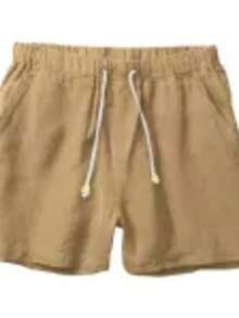 Mauricinho Summer Shorts, Regular Fit, Drawstring, Pocket, Linen - Khaki - View 6