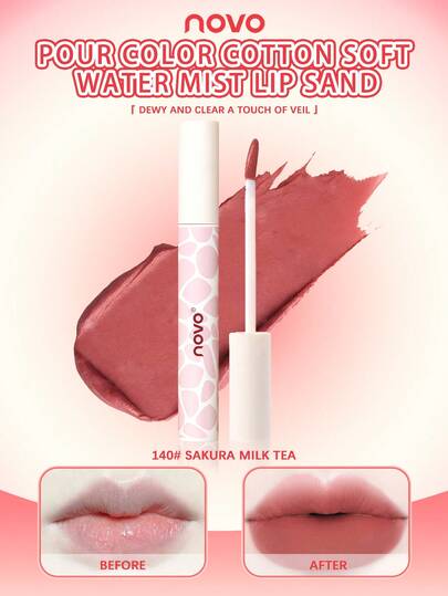 NOVO 哑光丝绒唇彩，持久不脱妆，不粘腻，适合日常妆容、约会妆容、派对、生日、毕业典礼、新年礼物、时尚妆容、Y2K风格，最佳选择