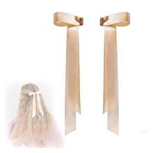 2026磁性蝴蝶结发夹，配可拆卸缎带芭蕾舞发夹，甜美后脑勺发饰 - 多色 - 查看 11