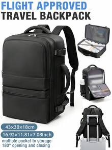 Travel Backpack, Meets Airline Standards, Large Capacity Waterproof Nylon Hiking Backpack, Large Capacity Travel Backpack, Men's Minimalist Backpack, Unisex Casual Travel Backpack - Multicolor - View 16