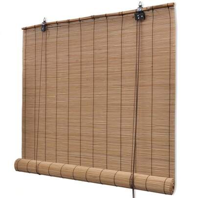 vidaXL Bamboo Roller Blind Brown 100x160 Cm