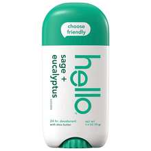 Hello Sage + Eucalyptus Aluminum Free Deodorant With Shea Butter 2.6oz / 73g - 鼠尾草 + 尤加利 - 查看 3