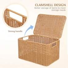 zxxCaas de Almacenamiento Teidas con Tapa - Cestas de etes y Mire para el ogarorganizador de juguetes - Como se muestra - Ver 2