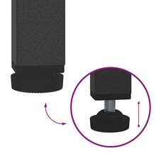 vidaXL Scaffale da cucina bianco 60 x 50 x 92 cm in acciaio - Bianco - Visualizzare 9