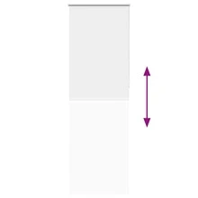 vidaXL Verdunkelungsrollo Weiß 75x210cm Stoffbreite 70,7 Cm Polyester - one-size - View 9
