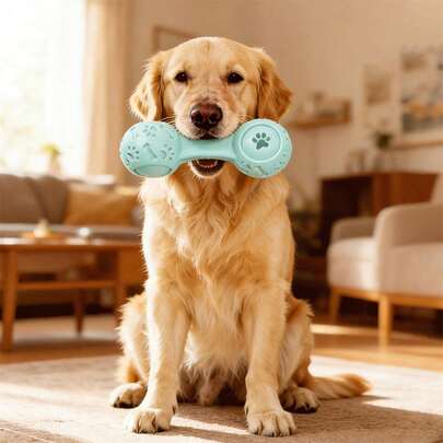 Dog Slow Feeder, Funny Dog Chew Toy Food Dispenser Training Teething Toy Pet Supplies With Sound