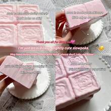 超柔软覆盆子四方牛奶方块慢回弹湿软泥减压玩具，外观精美，覆盆子、巧克力、牛奶挤压，捏捏乐生日礼物 - 圣诞礼物完美礼物 - 彩色 - 查看 10