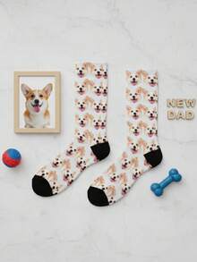 Personalized Photo Socks With Baby Face – Custom Picture Socks, Funny Valentine's Day Gift For Dad & Mom, New Parent Gift, Anniversary Keepsake. - Multicolor - View 4