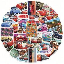 Disney 50PCS Officially Licensed Cars Waterproof Stickers Cartoon Sticker Decor For Water Bottles Laptop Bumper Bedroom Wardrobe Car Skateboard Computer Phone Hard Hat Car And Decals Perfect For Birthdays Easter Baskets Stocking Stuffers And Party Favors - DSN-019 - 查看 12