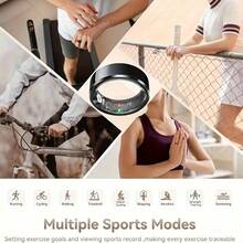 Smart Ring Fitness Tracker Workout Smart Ring, Steps, Distance, Sleep Tracking, Sports Tracking Device, Suitable For Men And Women - Silver - View 3