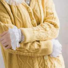 1pc Women's Elegant Lace Collar Shawl Detachable Collar - Versatile Fashion Accessory, Breathable Polyester - Multicolor - View 11