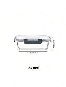 3pcs/Set 360/630/1030ml Food Storage Containers - Meal Prep Boxes For Office, Back To School, Portable, Outdoor Bento Glass Food Storage Containers With Lids, Stackable Glass Meal Prep Containers With Lids, Airtight Glass Storage Jars - Multicolor - View 9