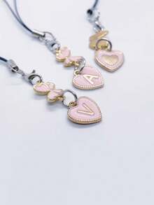 1个A-Z字母和优雅蝴蝶造型手机挂饰 - 耐用合金材质，适合作为礼物送给朋友、女朋友，生日礼物，手机挂饰，女友礼物，优雅配饰 - 彩色 - 查看 2