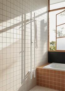 CREATE – Elektrischer Handtuchwärmer 60 W/120 W – ✅ Lieferung innerhalb von 24/48 Stunden nach Spanien (Festland) – WARM TOUCH ROBE - 2 Riegel, weiß - Übersicht 3