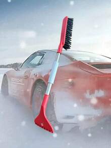 2-In-1 Car Snow Shovel And Ice Scraper With Ergonomic Foam Handle And Detachable Ice Chipper, Heavy Duty Winter Snow Removal Tool, Non-Slip Grip, Suitable For Cars, Driveways, Multi-Function Snow Brush, Scraper And Shovel - one-size - View 9