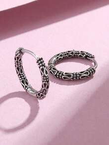 Vintage Elegant Turquoise Flower Shaped Earrings, Suitable For Parties And Holidays - Fashion - View 11