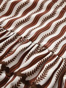 bearleader Bộ 2 món gồm áo tank top không tay in họa tiết hoa ren và quần dài cho bé gái, phù hợp cho bé từ 3-7 tuổi. - Màu Khaki - Xem 6