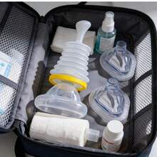 Choking Rescue Device, Anti Choking Device For Kids And Adults, Portable Airway Suction Device With 3 Masks, Home Travel Emergency For Toddlers Elderly, Schools Restaurants Caregivers For Emergency Kit Bag - 金色 - 查看 1
