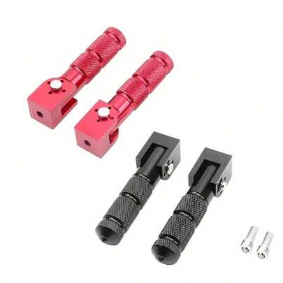 Motorcycles Pedals Folded Footrest Footpeg Degree Fixed Folding Passenger Pedal Stepping On Universal Motorcycle Folded Footpeg