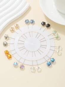 1pack/20pcs Cute Shawl Pin For Daily Use Random Shipping Order - White - View 4