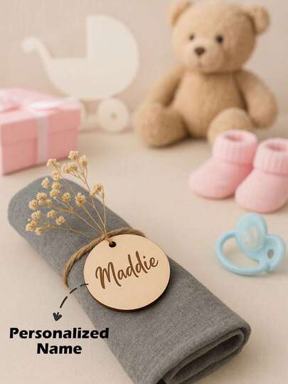 Personalized Name Wedding Engraved Round Tags,Personalized Wooden Tags Favors,Holiday Gift Name Tags, Wedding Table Name,Laser Cut Place Cards, Escort Tags,Table Settings