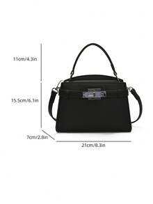Women Top Handle Bags - Black - View 5