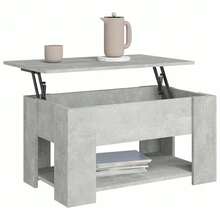 vidaXL Couchtisch Betongrau 79x49x41 Cm Holzwerkstoff - Grigio - Visualizzare 4