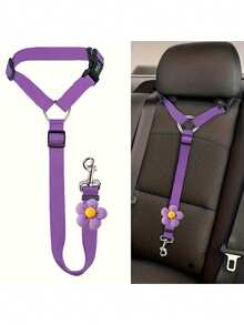 1pc Dog Safety Seat Belt, Suitable For Vehicles, Pet Car Safety Leash, Ensures Dog Safety In Car, Dog Safety Belt Buckle, Dog Car Safety Belt, Ramadan Gift - Multicolor - View 6