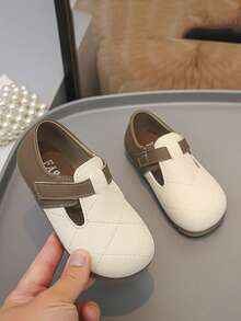 1. 复古风儿童鞋，软底防滑魔术贴休闲鞋，男女童鞋，波西米亚风儿童乐福鞋，透气防滑魔术贴鞋，百搭日常童鞋 - 卡其色 - 查看 4