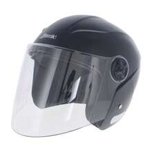 Casco para Moto 3/4 Abierto Mediano Negro 14701 Mavrik Protección Motociclista Urbano Visor Acolchado Confort - A - Ver 3