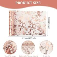 Bộ 3 khăn trải bàn màu vàng hồng kích thước 11*108 inch, khăn trải bàn lưới lấp lánh, thích hợp cho đám cưới, tiệc sinh nhật, kỷ niệm, tiệc chiêu đãi, lễ hội. - Nhiều màu - Xem 4