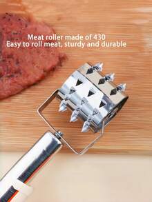 Stainless Steel Meat Tenderizer, Multi-Functional Meat Tenderizing And Cutting Tendon Tool - Multicolor - View 9