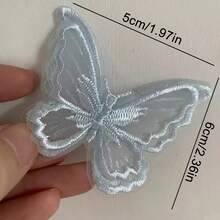 10/20pcs Double Layers Embroidery Sticker Mesh Sewing Butterfly Patch Repair Craft Wedding Decor Clothes Sewing Handmade DIY Accessories - Multicolor - View 18