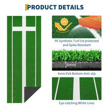 Tapete de Entrenamiento Profesional para Softbol con Base EVA - Césped de Alta Densidad Antidesgaste (3x1 m), Ideal para Lanzamientos y Práctica - Verde - Ver 4