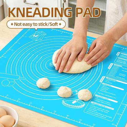 1pc EVA Non-Stick Baking Mat, Suitable For Baking, Kneading, And Rolling Dough, Multi-Functional Kitchen Dough Kneading Mat, Easy To Clean And Store, Reusable, Ideal Baking Accessory For DIY, Family Events, Birthday Parties, Holidays, Kitchen Accessories, Baking Tools, Pastry Supplies