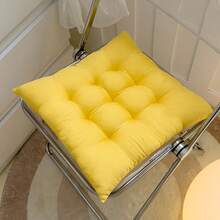 Un cojín de silla cuadrado moderno, suave y transpirable - cojín de asiento versátil para todas las estaciones - lavable a máquina, duradero, ajuste cómodo, adecuado para muebles de hogar, oficina y comedor - estilo moderno, superficie fácil de limpiar, ajuste perfecto para sillas y bancos - ideal para cocinas y comedores - cojín de silla de comedor, adecuado para largos períodos de estar sentado, cojín de asiento, almohadilla de asiento - Multicolor - Ver 5
