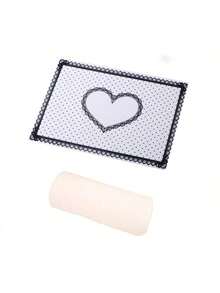 两件套美甲工具：白色手托 + 白色指甲垫，专业沙龙级：可拆卸手托垫、腕托、粉色长方形毛巾垫 - 彩色 - 查看 11