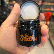 Sadhu Black Airtight Glass Jar, 60ml, 90ml And 120ml, Colored, Odor-Free - 60ml - Xem 2