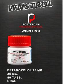 Comprimidos Deportivos Rotterdam Winstrol Crecimiento Muscular 25 mg/ 50 Tabletas - Collagen - Ver 1