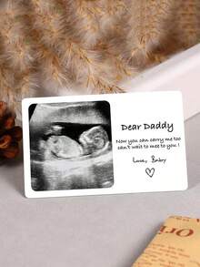 1pc Customizable Photo Wallet Card, Greeting Card, Personalized Photo Wallet Insert Card, Anniversary Photo Greeting Card, Photo Love Letter Card, Customizable Photo And Personalized Text, Wallet Accessory, Fashion, Valentine's Day Gift, Anniversary Gift, Christmas Gift, Birthday Gift, Wedding Gift, Engagement Gift, Elegant Romantic, Couple Gift, Photo Love Letter Greeting Card - Multicolor - View 5