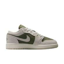 Nike Big Kids' AJ1 New Low-Top Sneakers, Retro Basketball Shoes - Olive Green/grey - View 4