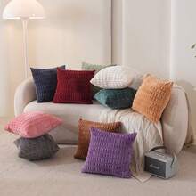 Set Of 2 Bohemian Striped Decorative Pillow And Throw Pillow Covers, Comfortable And Soft Solid Color Cushion Cover, Suitable For Bedroom Bedding, Home Decoration, Sofa Decoration, Camping, Outdoor And Other Occasions - White - View 4