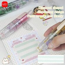 WQN 1个大容量双面点胶笔，5个替换胶芯，2张可爱卡通贴纸，高档学习工具套装——返校必备 - 套裝 - 查看 4