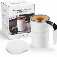 Automatic Magnetic Stirring Coffee Mug New Self Stirring Mug Electric Protein Shaker Bottle Stainless Steel Mixing Cup - White - View 11