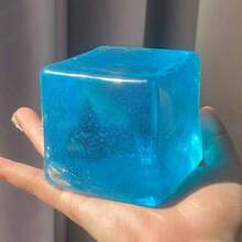 1 pieza Caramelo de malta en forma de cubo gigante, juguete antiestrés suave y esponjoso, ideal para viajar, el aula, baño, cumpleaños y otros regalos - Multicolor - Ver 10