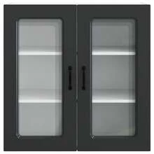 vidaXL Küchenschrank Kalmar Schwarz 80 X 31 X 80 Cm Holzwerkstoff - Schwarz - Übersicht 6